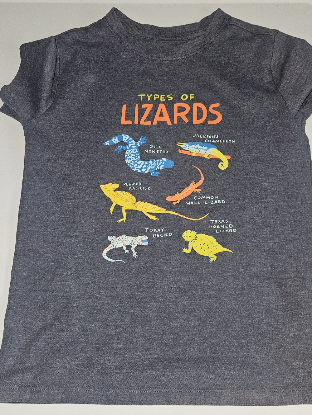 Cat & Jack Heather Blue Tee with Coral Logo